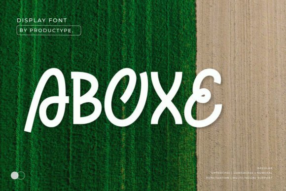 Aboxe: The Cheerful Display Font for Summer Designs