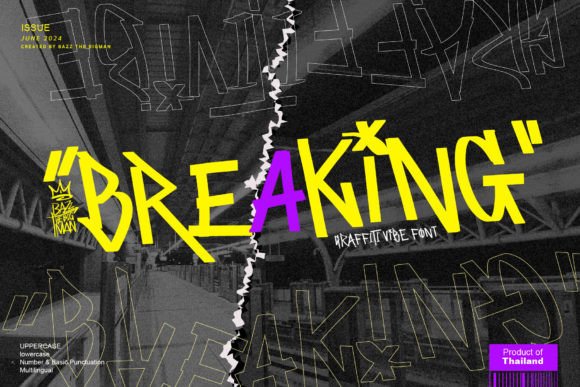 Breaking: Unleashing Avant-Garde Calligraphy with an Urban Edge