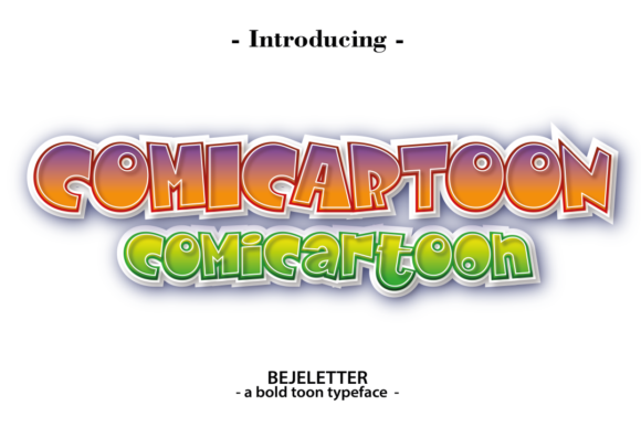 Comicartoon: A Playful Font for Cartoon-Inspired Designs