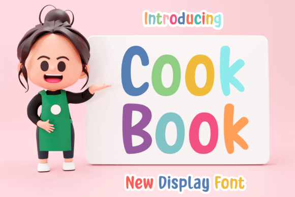 Cook Book: The Sweet Display Font for Friendly Designs