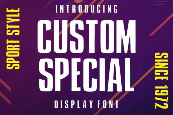 Custom Special: The Sharp Display Font for Bold Projects