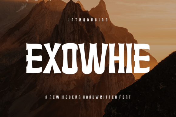 Exowhie: A Modern Font for Bold, Authentic Branding