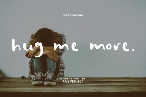 Hug Me More: A Playful Display Font for Bold Projects