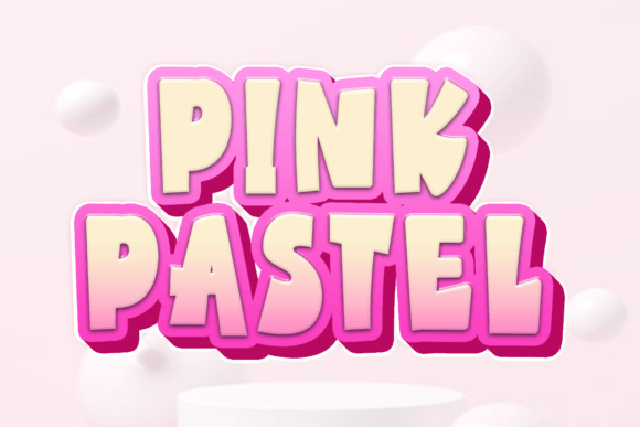 Pink Pastel: A Friendly Display Font for Creative Projects