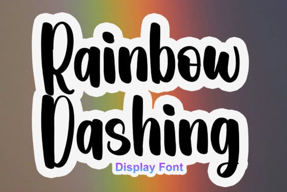 Rainbow Dashing: A Display Font That Captures Joyful Energy