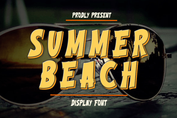 Summer Beach: A Friendly Display Font for Creative Projects