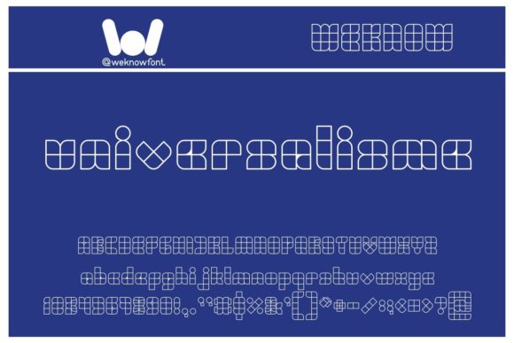 Universalisme: The Techno Font with a Cool, Original Vibe